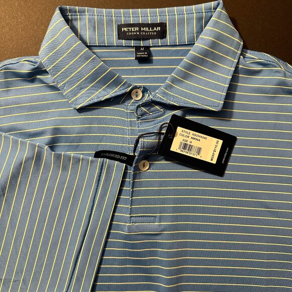 Peter Millar Crown Crafted Duet Performance Jersey Polo-Men's Size M-NWT - Picture 1 of 8